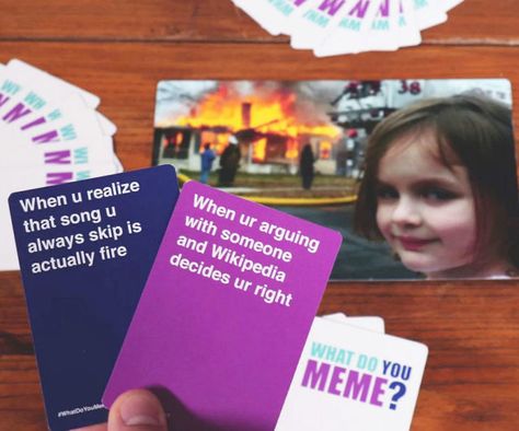 Make memes truly social by sharing them with friends and family in the real world with this “What Do You Meme” card game. The judge selects a… Gifts For Programmers, What Do You Meme, Adult Party Games, Internet Memes, You Meme, Be With Someone, Meme Template, Gifts For Your Mom, Time Period