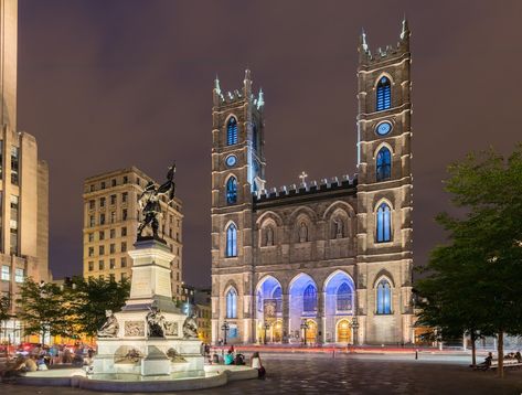 A Perfect Walking Tour of Montreal, Canada Gif Photo Booth, Notre Dame Basilica, Paris Landmarks, Old Quebec, Ocean Cruise, Neon Backgrounds, Old Montreal, Landmark Buildings, Of Montreal