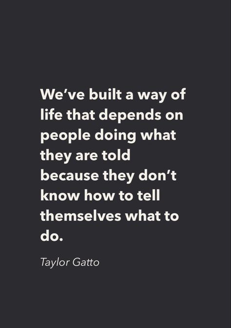 This inspiring quote points out how our society has conditioned many people to simply follow orders and instructions without thinking critically. The quote encourages us to become more independent minded and learn how to direct ourselves based on our own inner wisdom and values. When we rely too heavily on external authority and stop trusting our own internal authority, we give away our power. Authority Quotes, Quote From Book, Thinking Critically, Inner Wisdom, A Way Of Life, Way Of Life, Beautiful Quotes, Book Quotes, To Tell