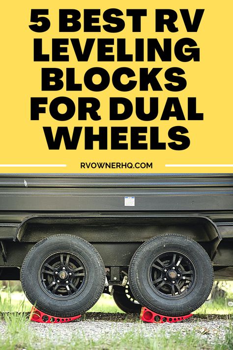 Camper Leveling Blocks Diy, Rv Accessories Gadgets, Rv Leveling Blocks, Rv Camping Accessories, Camper Reno, Class C Rv, Diy Blocks, Rv Tires, Rv Accessories