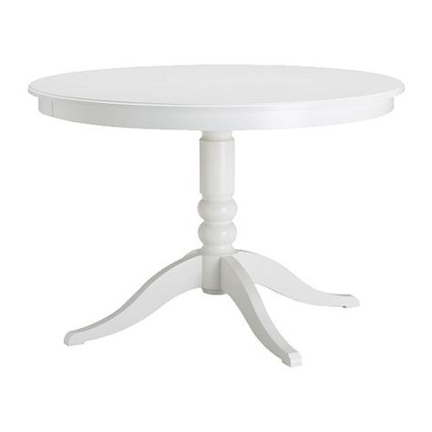 Ikea Liatorp White Pedestal Table, Ikea Liatorp, White Round Table, Large Round Dining Table, White Round Tables, Ikea Dining, White Kitchen Table, Table Ikea, Ikea Table