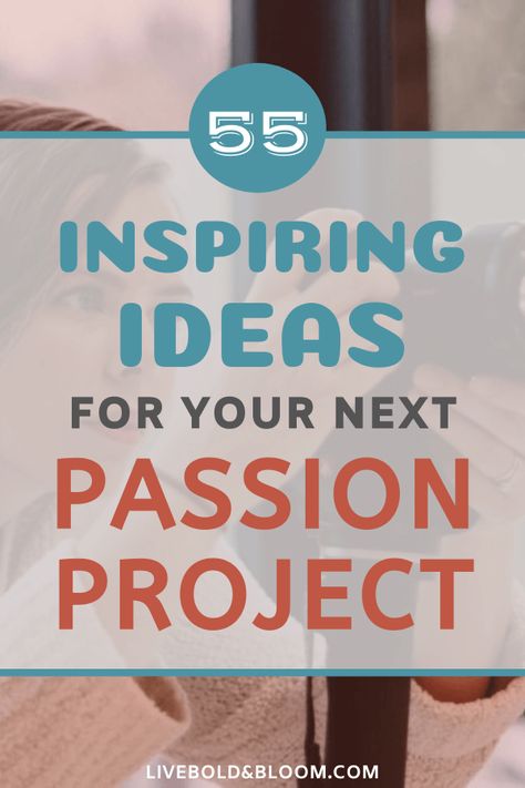 A passion project is an activity or endeavor you pursue because it inspires you and gives you deep satisfaction, fulfillment, and engagement.    Mediavine It's something you pursue for the sheer joy of it. The love of what you are doing outweighs any other considerations.  Your passion project may be related to your career, or it may lead to a career. But that isn't the main motivation. Expressing your passion is what drives you.  passion project | passion project ideas | passion project ideas i Passion Project Ideas College, Passion Project Ideas For Adults, Passion Projects Ideas, Passion Example, Passion Project Ideas High Schools, Passion Project Ideas, School Experiments, Personal Project Ideas, Genius Hour