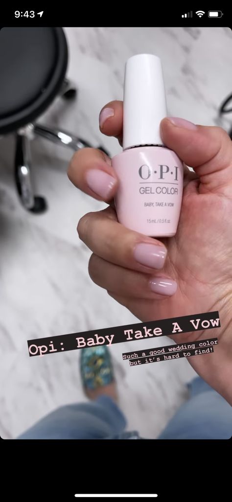 Opi Baby Take A Vow Gel, Baby Take A Vow Opi Gel, Take A Vow Opi Gel, Take A Vow Opi, Baby Take A Vow Opi, Opi Baby Take A Vow, Opi Shellac, Wave Nails, Best Wedding Colors