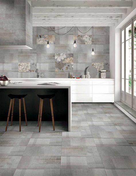 Matt Finish Tiles, Bathroom & Kitchen - Kajaria | India's No.1 Tile Co. Modern Kitchen Tiles Design, Elegant Tile Flooring, Kitchen Floor Tile Design, Bedroom Floor Tiles, Kitchen Wall Tiles Design, Grey Kitchen Tiles, Kitchen Floor Tiles, Modern Kitchen Tiles, Modern Tile Designs