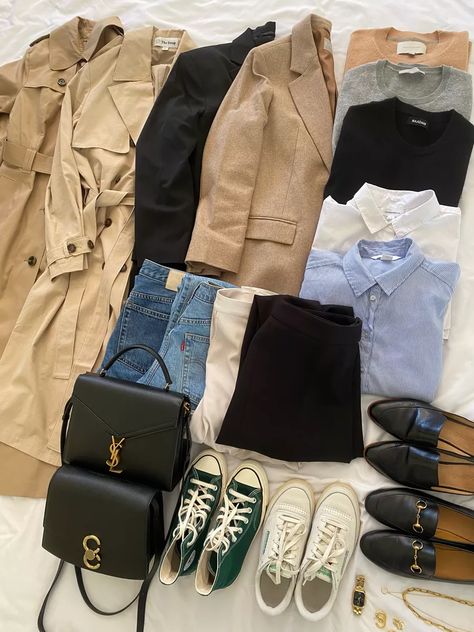 Clothes And Shoes, Elegante Casual, Wardrobe Outfits, Fashion Capsule, Casual Work Outfits, 가을 패션, Classic Outfits, Mode Inspiration, Outfits Casuales