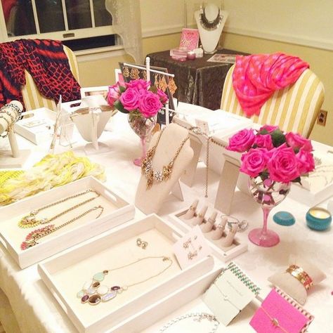 Jewelry Trunk Show, 40th Party Ideas, Stella And Dot Jewelry, Stella Dot Style, Diy Jewelry Display, Room Book, Jewelry Quotes, Craft Booth, Shop Till You Drop