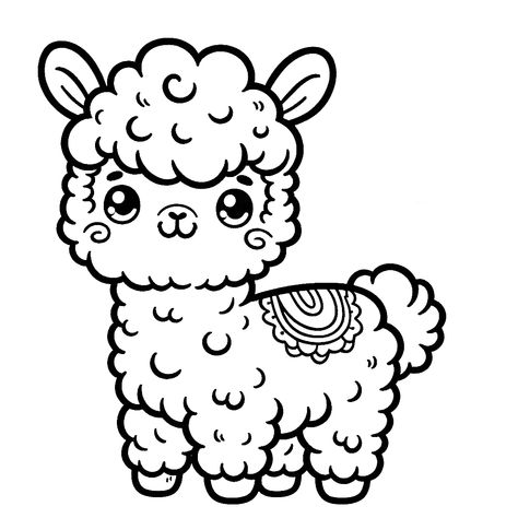 alpaca llama free coloring pages Llama Coloring Page, Coloring Pages Cute, Elephant Coloring Page, Baby Llama, Color Pages, Horse Coloring Pages, Mermaid Coloring Pages, Cute Llama, Unicorn Coloring Pages