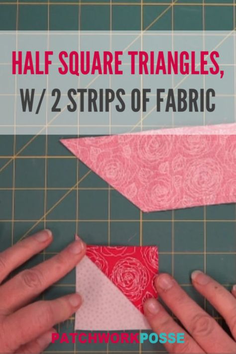 Half Square Triangles Tutorial, Half Square Triangle Quilts Pattern, Triangle Quilt Pattern, Nancy Zieman, Half Square Triangle Quilts, Start Quilting, Bonnie Hunter, Jelly Rolls, Half Square Triangle