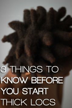 3 Things to Know Before Starting Thick Locs Thick Locs Men, Diy Dreadlocks, Thick Dreads, Free Form Locs, Thick Locs, Thick Natural Hair, Hair Facts, Twisted Hair, Short Locs Hairstyles