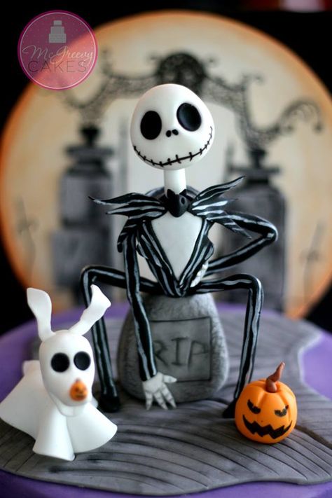 Nightmare Before Christmas Polymer Clay Ideas, Nightmare Before Christmas Clay Diy, Nightmare Before Christmas Clay Ideas, Nightmare Before Christmas Clay, Jack Skellington Birthday, Jack Skellington Cake, Nightmare Before Christmas Cake, Clay Halloween, Polymer Clay Halloween