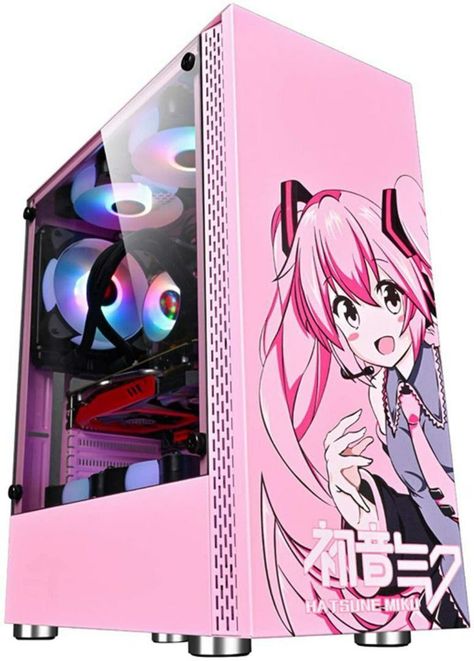 pc Inside Pc, Anime Computer, Gaming Case, Tower Games, Pc Gaming Setup, Gamers Anime, Cable Management System, Custom Pc, Artist Alley