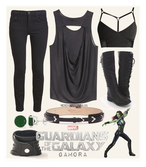 Gamora Inspired Outfits, Gamora Outfit Ideas, Gamora Guardians Of The Galaxy, Gamora Cosplay, Gamora Guardians, Marvel Inspired Outfits, Marvel Fashion, Neo Grunge, Avengers Outfits