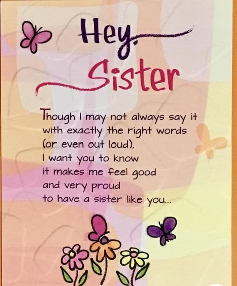 Cute Sister Quotes, Birthday Greetings For Sister, Hey Sister, Happy Birthday Wishes Sister, Happy Birthday Sister Quotes, Sister Love Quotes, Sister Poems, Sister Quotes Funny, Sister Birthday Quotes