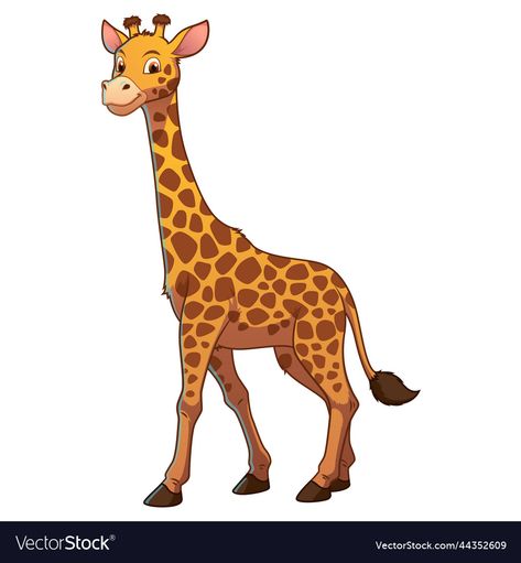 Giraffe Clip Art, Giraffe Cartoon, Giraffe Images, Alfabet Font, Animal Vector, Cartoon Giraffe, Cartoons Png, All About Animals, Cartoon Images