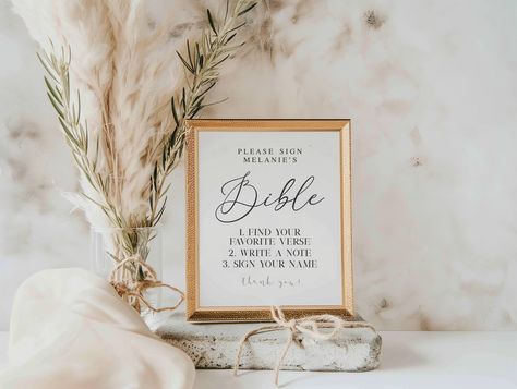 Please Sign Baby Bible, Baby Shower Guest Book Sign, Custom Bible Guestbook, Wedding Printables, Baby Shower Printables, Digital Download Let Love Sparkle, Cards Sign Wedding, Custom Bible, Modern Minimalist Wedding, Baby Shower Guest Book, Love Sparkle, Favors Sign, Baby Shower Guest, Wedding Prints