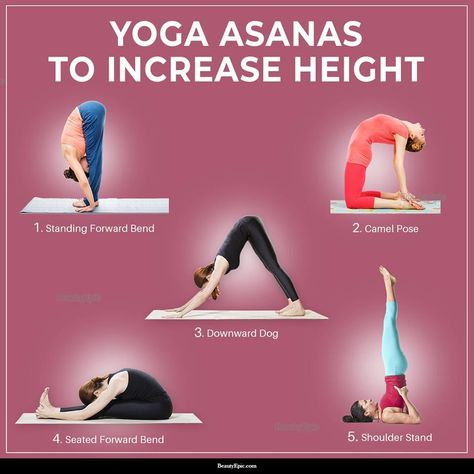 yoga asanas for increasing height Get Taller Exercises, Taller Exercises, Increase Height Exercise, Quick Yoga, Yoga Facts, Daily Yoga Workout, Easy Yoga Poses, Quick Workout Routine, Health And Fitness Articles