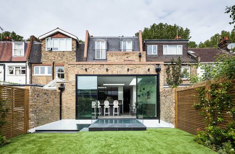 Edwardian House by EMR Home Design Global Architecture, London Houses, Edwardian House, House Extension Design, Rear Extension, House Extension, Traditional Fireplace, London House, House Design Photos