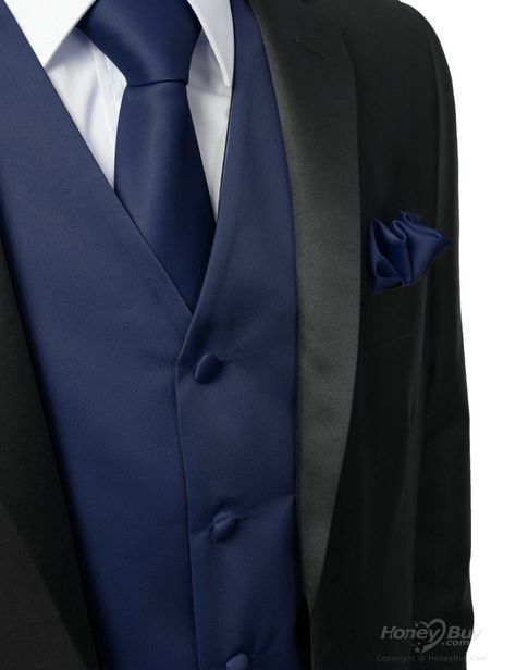 ONLY if i can find a navy that matches the girls’ dresses Navy And Black Suit, Chambelanes Outfits Quinceanera, Navy Blue Tux, All Black Tuxedo, Chambelanes Outfits, Navy Groom, Blue Tux, Navy Blue Tuxedos, Navy Blue Vest