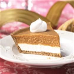 KEEBLER(R) READY CRUST(R) Double Layer Pumpkin Pie - Allrecipes.com Keebler Pumpkin Pie Recipe, Double Layer Pumpkin Pie, Double Layer Pumpkin Cheesecake, Pear And Chocolate Cake, Layered Pumpkin Cheesecake, No Bake Pumpkin Cheesecake, Coconut Dessert, Pumpkin Pie Cheesecake, Pumpkin Pie Recipe