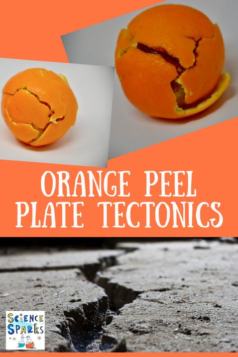 plate tectonics with an orange. Fun demonstration of plate tectonics using an orange Geology For Kids, Tectonic Plates Activities, Earth Science Experiments, Earth Systems, Earth Science Activities, Earth Science Lessons, Science Experiments For Kids, Experiments For Kids, Jessica Smith