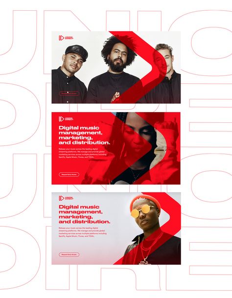 Event Social Media Design, Behance Banner Design, Music Banner Design, Banner Ideas Design, Marketing Banner Design, Event Banner Design, Music Banner, Red Branding, Events Branding