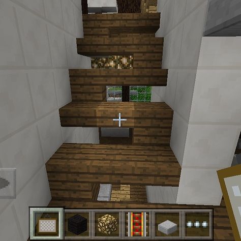 Minecraft Interior Stairs, Minecraft Stairs Ideas, Minecraft Stairs, Stairs Modern, Construction Minecraft, Minecraft Decoration, Minecraft Interior, Minecraft Interior Design, Bangunan Minecraft