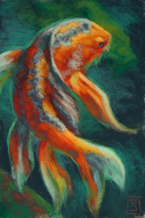 Sheila M. Evans PASTEL Oil Pastel Art Underwater, Oil Pastel Pictures, Pastel Pictures Drawing, Underwater Oil Pastel, Oil Pastel Art Animals, Animal Chalk Art, Pastel Chalk Art Ideas, Animal Oil Pastel, Oil Pastel Animals