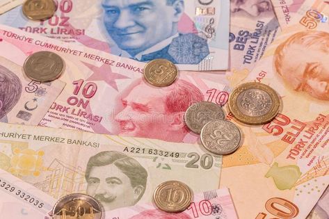 Turkish lira TL. TRY banknotes and coins. A composition of Turkish lira TL. TRY #Sponsored , #Paid, #PAID, #lira, #composition, #coins, #Turkish Turkish Lira, Print Designs Inspiration, Bank Notes, Photo Image, Finance, Print Design, Design Inspiration, Composition, Stock Photos