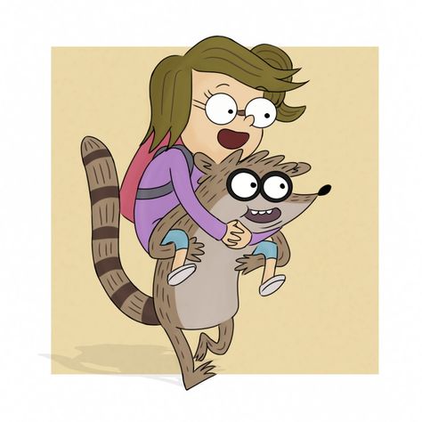 Eileen Regular Show, Regular Show Art, Rigby And Eileen, Benson Regular Show, Rigby Regular Show, Warner Bros Cartoons, Hi Five, Regular Show, I Love My Girlfriend