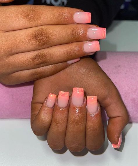 Marble Ombre Nails, Ombré Acrylic Nails, Ombré Acrylic, Grad Nails, Marble Acrylic Nails, Nail 2023, Ombré Nails, Ombre Acrylic Nails, Model Nails