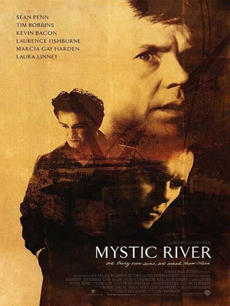 Mystic River - Tragedy reunites childhood friends Sean, Dave and Jimmy when they're linked together in the Boston-based murder investigation about Jimmy's teenage daughter. But while detective Sean works the case, Jimmy launches his own quest for the truth. Mystic River, Book Program, Kevin Bacon, Movies Worth Watching, Septième Art, Sean Penn, Go To Movies, Cinema Posters, Great Films