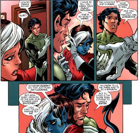 X-Men Forever #24 - Rogue and Nightcrawler Nightcrawler And Rogue, Rogue And Nightcrawler, Nightcrawler Comic, Nightcrawler Xmen, Kurt Wagner, Marvel Rogue, Science Bros, Marvel Fan Art, Man Character