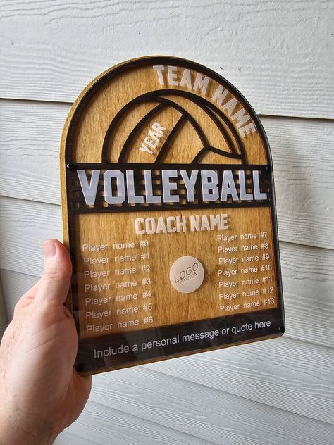 Personalized Volleyball Gift, End of Season Gift, Coach Gift - Etsy Gifts For Volleyball Coaches, Senior Night Volleyball Ideas, Volleyball Coach Gift Ideas, Volleyball Christmas Gifts, Male Volleyball, Night Volleyball, Coach Gift Ideas, Volleyball Christmas, Volleyball Ideas