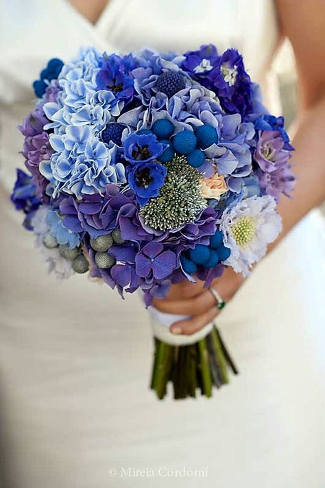 Blue Hydrangea Bridal Bouquet, Blue Hydrangea Centerpieces, Hydrangea Bridal Bouquet, Kelsey Rose, Blue Wedding Centerpieces, Hydrangea Bouquet Wedding, Wedding Flower Guide, Hydrangea Centerpiece, Blue Wedding Bouquet