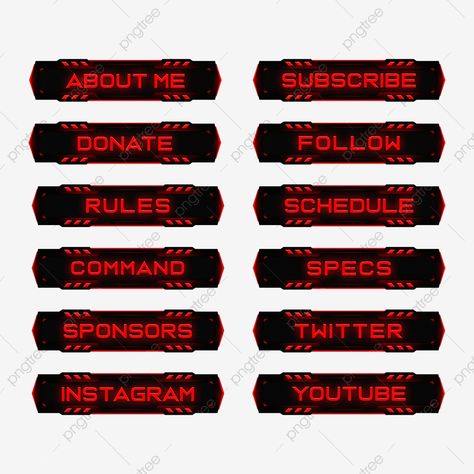 Twitch About Me Panel Free, Twitch Panels Free, Banner Red, Star Banner, Lower Thirds, Red Panels, Free Psd, Clipart Images, Red Background