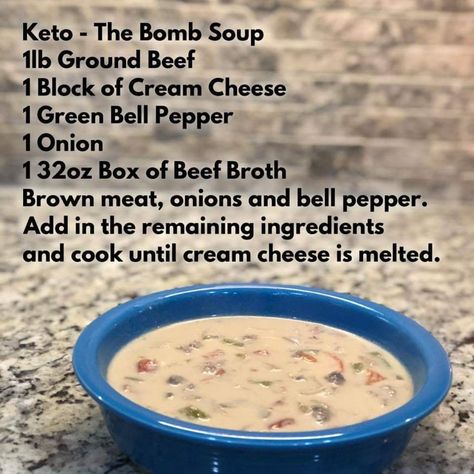 Starting Keto Diet, Keto Soup, Low Carb Dessert, Low Carb Soup, Keto Diet Food List, Keto Diet Menu, Keto Recipes Dinner, The Bomb, Low Carb Keto Recipes