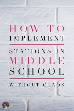 how to use stations in middle school #middleschool Middle School Classroom Management, Sixth Grade Science, Learning Stations, Middle School Language Arts, 6th Grade Science, Middle School Reading, Middle School English, Middle Schoolers, Middle School Classroom