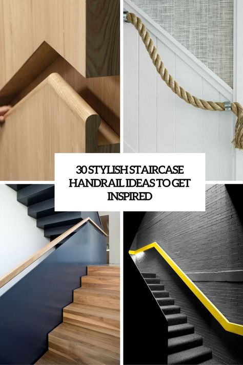 Best Furniture, Product and Room Designs of December 2016 - DigsDigs Staircase Handrail Ideas, Handrail Ideas, Stairs Handrail, Stairs Canopy, Staircase Styles, Bathroom Under Stairs, Cantilever Stairs, Stair Banister, Staircase Handrail