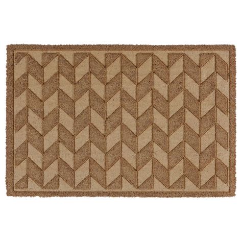 ACKVEDUKT Door mat, beige/brown, 2'0"x2'11" Add character to the entrance of your home by choosing a door mat with a pattern or different colors. Coir is a strong, durable fiber which is ideal for doormats. The coir fiber used for this doormat comes from coconut waste. Rhombus Pattern, Floor Door, Coconut Fiber, Wooden Floor, At The Door, Dressing Tables, Natural Latex, Door Mats, Beige Brown