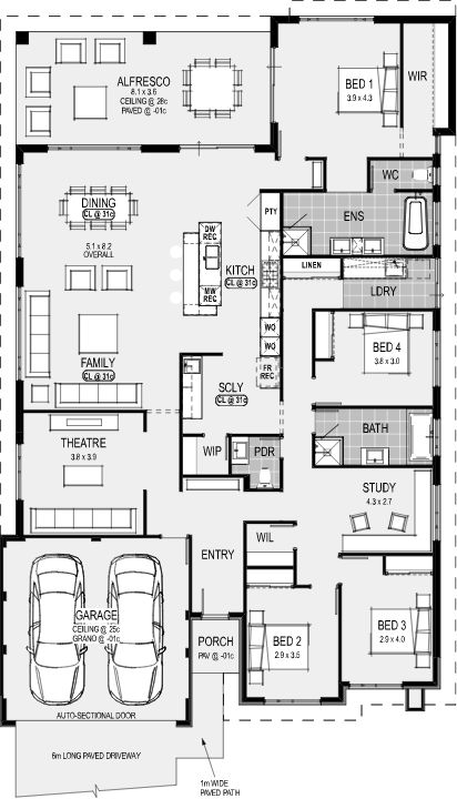 200 Sqm House Design 2 Storey, 200sqm House Design, 200 Sqm House Design, House Plans Australia, Three Bedroom House Plan, 2 Storey House Design, Build House, 2 Storey House, Latest House Designs