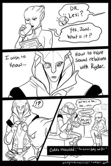 Mass Effect Andromeda Funny, Jaal Mass Effect, Mass Effect Andromeda Jaal, Mass Effect Comic, Mass Effect Romance, Mass Effect Ships, Mass Effect Garrus, Mass Effect Funny, Mass Effect Andromeda