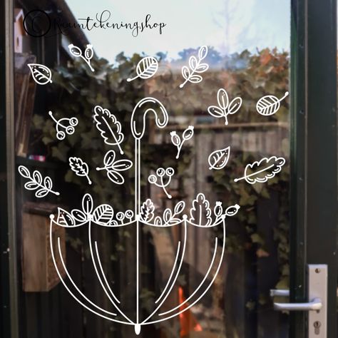 Fall Window Marker Art, Autumnal Window Art, November Window Art, Autumn Window Drawing, Fall Window Chalk Art, November Window Display, Thanksgiving Window Art, Window Marker Ideas, Thanksgiving Window Display