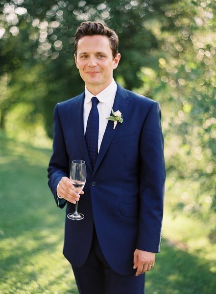 Wedding Ideas | Wedding Themes | DIY Wedding | Once Wed Blue Tuxedo Wedding, Groom Suit Navy, Navy Blush Weddings, Groom Blue Suit, Navy Groom, Blush Wedding Inspiration, A Man In A Suit, Man In A Suit, Suit Ideas