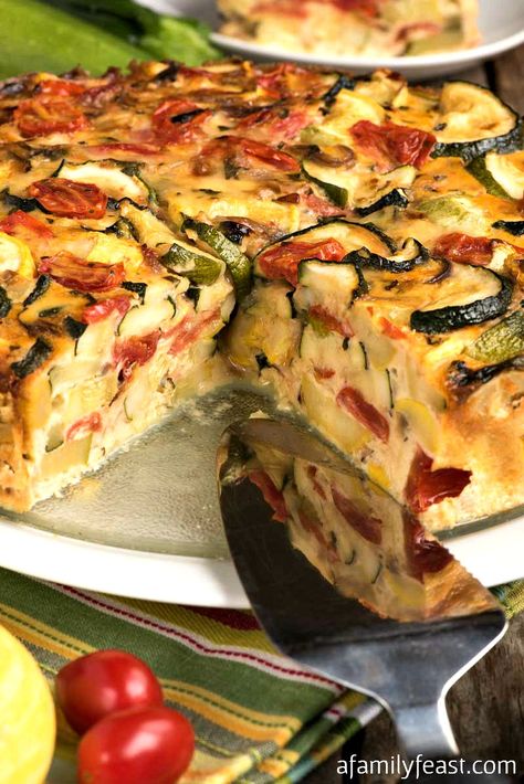 Vegetable Torte, Summer Vegetable Garden, Vegetable Quiche Recipes, Blt Pasta, Vegetable Quiche, Vegetable Pie, Summer Zucchini, Meatless Meal, Torte Recipe