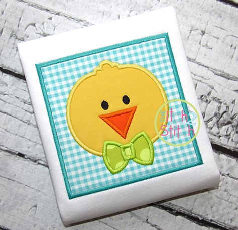 I2S Chick Face Box Applique design Applique Designs Free, Circle Applique, Easter Applique, Easter Embroidery Designs, Embroidery Boutique, Bird Applique, Easter Embroidery, Applique Templates, Block Patterns