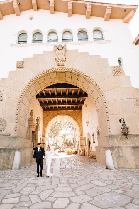 Santa Barbara Civil Wedding, Santa Barbara Courthouse Elopement, Elope Santa Barbara, Wedding Santa Barbara, Santa Barbara Courthouse Wedding, Wedding Reception Layout, Reception Layout, Santa Barbara Courthouse, Spanish Wedding