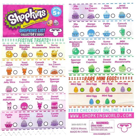 Shopkins List, Shopkins Checklist, Hatchimals Toy, Moose Cake, Maple Donuts, Shopkins Happy Places, Food Fair, Lip Gloss Homemade, Blind Bag