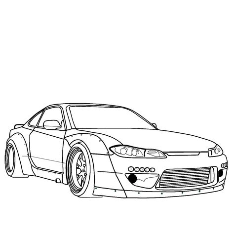 silvia s15😍😈 #silvia #s15 #nissansseries #nissan #silvias15 #garasidrift Nissan Silvia S13 Drawing, Nissan Silvia S14 Drawing, Nissan Silvia S15 Drawing, S15 Drawing, S2000 Drawing, Mobil Gtr, S15 Silvia, S13 Silvia, Nissan S15