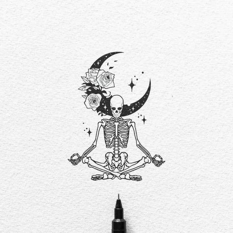 Az összes bejegyzés • Instagram Gemini Skull Tattoo Ideas, Gemini Skull Tattoo, Skeleton Moon Tattoo, Goth Tattoo Line Art, Grim Reaper Tarot Card Tattoo, Sleeves Ideas, Skeleton Hands, Black And White Illustration, Moon Tattoo