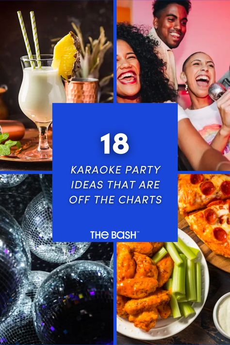 What better way to get friends and family together than with a good old-fashioned sing-along?🎤Find more Karaoke Party Ideas by clicking here! 🎉 #thebash #karaoke #karaokeparty #karaokepartyideas #karaokesongs #karaoketheme #karaokeparty #karaokedj #karaokedjpartyideas #karaokedjtheme #karaokesongideas #songideas #danceparty #dancetheme #danceparty #singalong #singalongparty #rockstartheme #rockstarparty #partyideas #partythemes #karaokedrinks #partydrinks #karaokepartythemes #localkaraoke Karaoke Event Ideas, Outside Karaoke Party, Karaoke Party Snacks, Karaoke Food Ideas, Karaoke Engagement Party, Karaoke Stage Ideas, Karaoke Party Food Ideas, Karaoke Games Ideas, How To Host A Karaoke Party